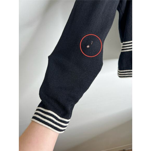 St. John Collection by Marie Gray Womens Black White Sweater Size 12 READ - Picture 6 of 9